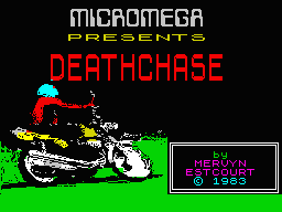 Deathchase (ZX Spectrum) screenshot: Loading screen
