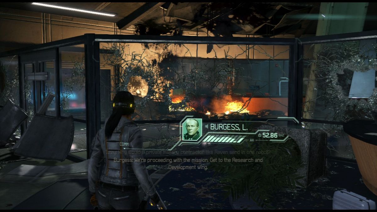 Fuse (PlayStation 3) screenshot: Keeping your CO apprised