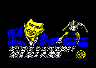 1st Division Manager (Amstrad CPC) screenshot: Loading screen