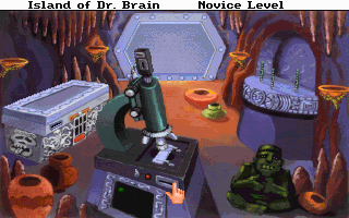 The Island of Dr. Brain (DOS) screenshot: First screen