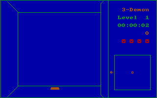 3-Demon (DOS) screenshot: Beginning a game