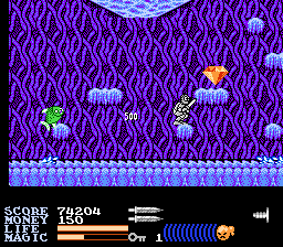 IronSword: Wizards & Warriors II (NES) screenshot: The second part of the second realm.