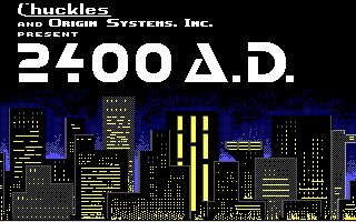 2400 A.D. (DOS) screenshot: Title screen