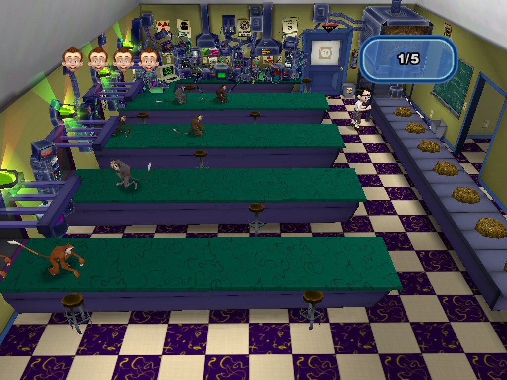 Leisure Suit Larry: Magna Cum Laude (Windows) screenshot: Feed the monkeys ala "Tapper-style"