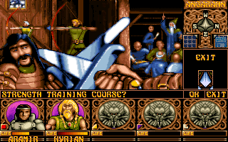 Ishar: Legend of the Fortress (DOS) screenshot: Training center