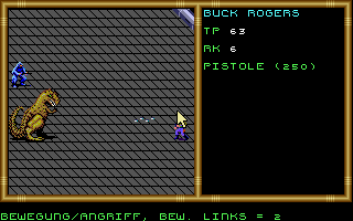 Buck Rogers: Matrix Cubed (DOS) screenshot: In game screenshot