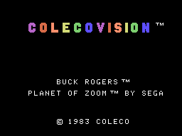 Buck Rogers: Planet of Zoom (ColecoVision) screenshot: Title screen