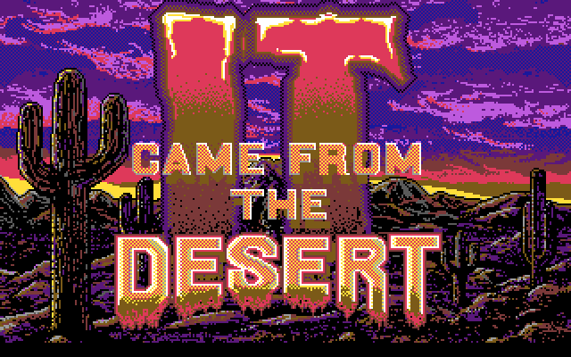 It Came from the Desert (DOS) screenshot: The Title Screen. What, no Explod-O-Vision?