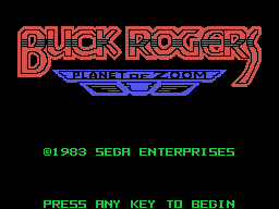 Buck Rogers: Planet of Zoom (TI-99/4A) screenshot: Title screen
