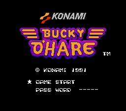 Bucky O'Hare (NES) screenshot: Japan Title screen
