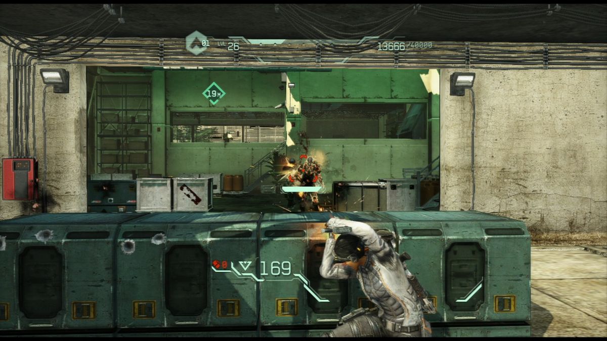 Fuse (PlayStation 3) screenshot: If you don't mind wasting ammo, you can blindly fire at the enemy from the cover