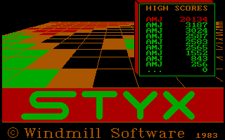 Styx (PC Booter) screenshot: Title Screen