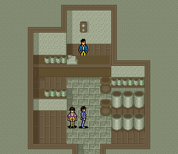 3x3 Eyes: Seima Kōrinden (SNES) screenshot: Warehouse