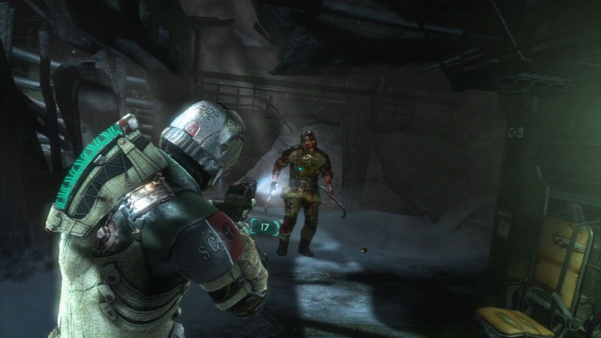 Dead Space 3 (PlayStation 3) screenshot: These fellow soldiers turned into unfriendlies