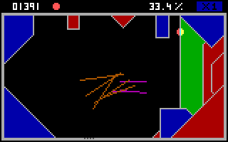 Styx (PC Booter) screenshot: Styx gameplay (note the diagonal walls)