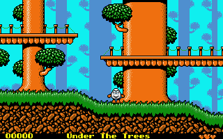 Crystal Kingdom Dizzy (Atari ST) screenshot: The beginning location