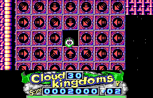 Cloud Kingdoms (DOS) screenshot: to an untimely demise! Once your eyes bug out, your goose is as good as cooked. (EGA)