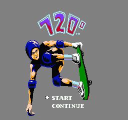 720º (NES) screenshot: Title Screen