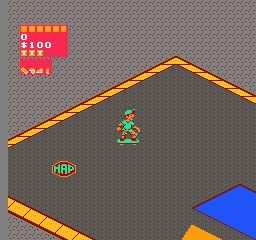 720º (NES) screenshot: In Game