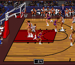 Bulls vs. Blazers and the NBA Playoffs (SNES) screenshot: Almost in!