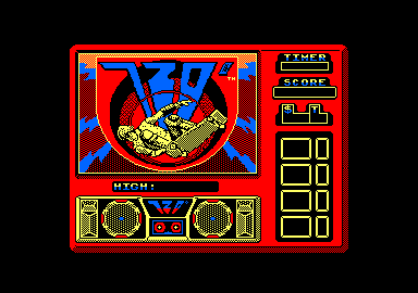 720º (Amstrad CPC) screenshot: Title screen