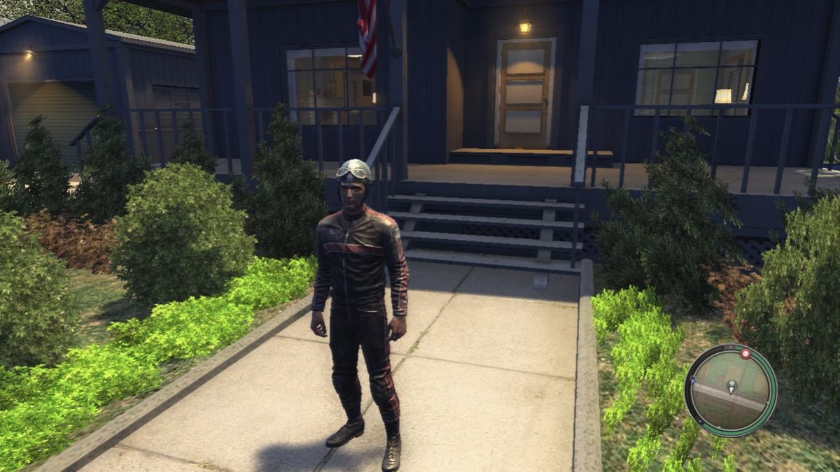 Mafia II: Greaser Pack (PlayStation 3) screenshot: Racing suit, outdoor front view