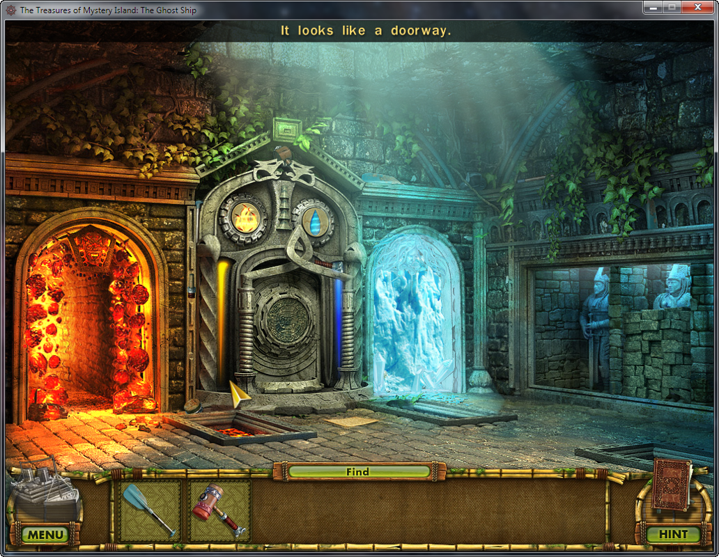 The Treasures of Mystery Island: The Ghost Ship (Windows) screenshot: Doorways around here seem to run hot or cold.