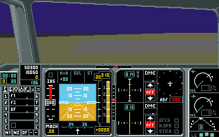 A320 Airbus: Edition Europa (DOS) screenshot: Cockpit