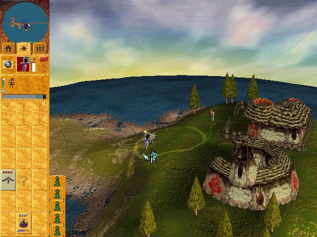Populous: The Beginning (Windows) screenshot: Raid on enemy village