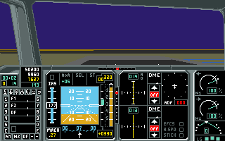 A320 Airbus: Edition Europa (DOS) screenshot: ...and into the air!