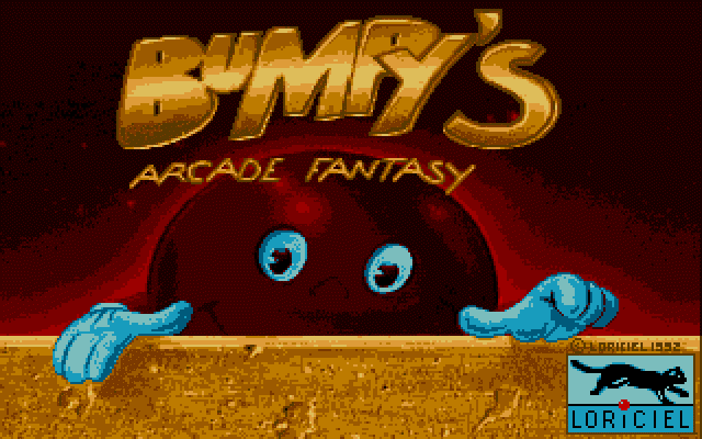 Bumpy's Arcade Fantasy (DOS) screenshot: Title screen