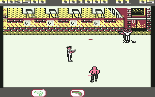 Jail Break (Commodore 64) screenshot: Got hold of another weapon