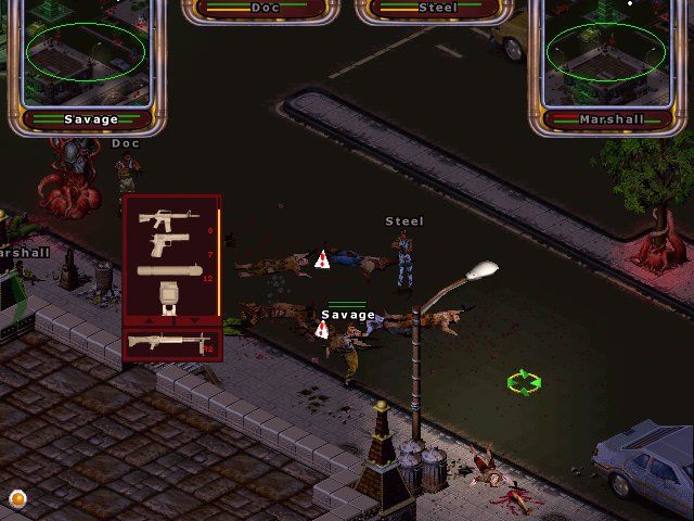 Abomination (Windows) screenshot: a road fight