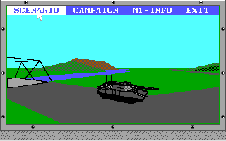 Abrams Battle Tank (DOS) screenshot: Intro