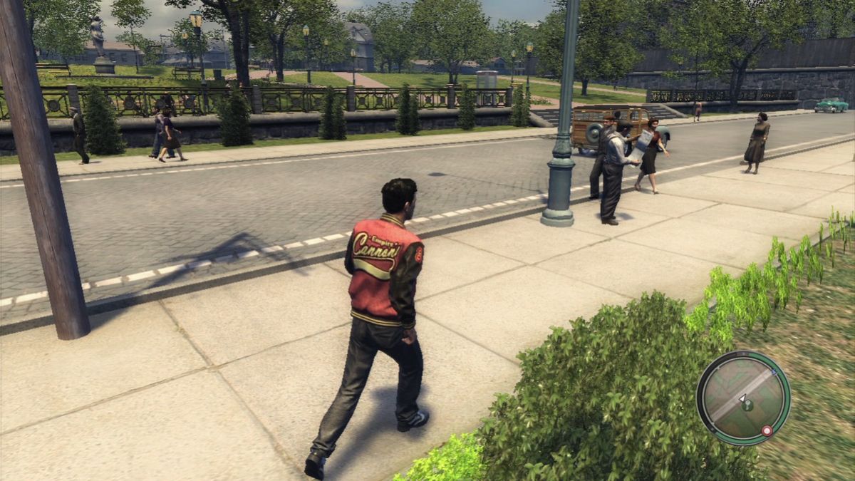 Mafia II: Renegade Pack (PlayStation 3) screenshot: High school outfit, outdoor running view