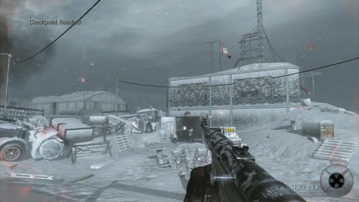 Call of Duty: Black Ops (PlayStation 3) screenshot: Taking out the German communications outpost