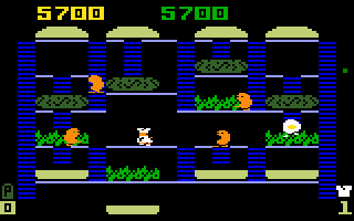 BurgerTime (Intellivision) screenshot: The third level