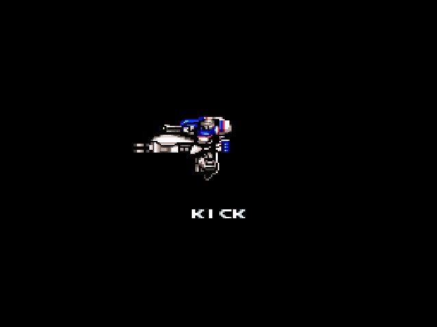 Accele Brid (SNES) screenshot: Robot Intro: kick