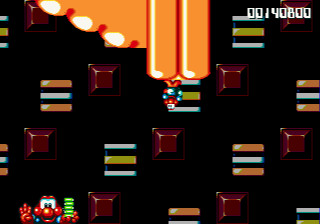 James Pond 2: Codename: RoboCod (Genesis) screenshot: Upside-down level!