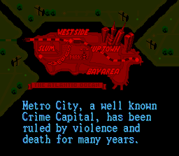 Final Fight (SNES) screenshot: [Final Fight] Metro City ain't a great place to live
