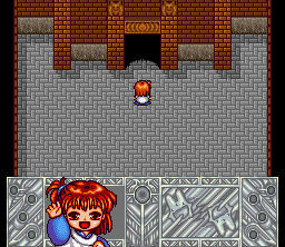 Madō Monogatari: Hanamaru Daiyōchienji (SNES) screenshot: Tower entrance