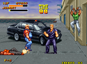 Burning Fight (Neo Geo) screenshot: South Bay Area
