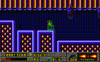 Jazz Jackrabbit (DOS) screenshot: Orbitus