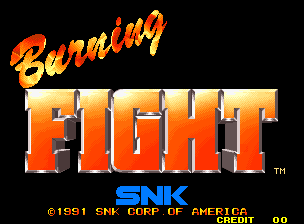 Burning Fight (Neo Geo) screenshot: Title