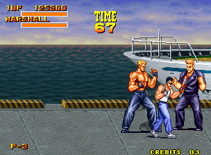 Burning Fight (Neo Geo) screenshot: Didn't I fight this guy before?