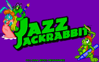 Jazz Jackrabbit (DOS) screenshot: Title