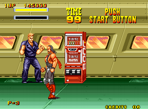 Burning Fight (Neo Geo) screenshot: Sea Area