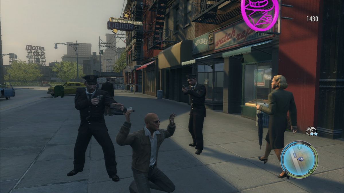 Mafia II: The Betrayal of Jimmy (PlayStation 3) screenshot: If you have enough cash, you can bribe the cops to let you go