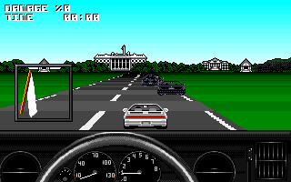 Burning Rubber (Amiga) screenshot: 07. Washington-Ingame