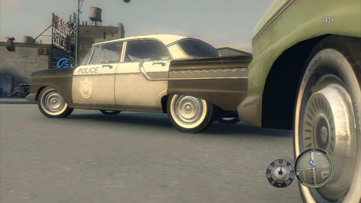 Mafia II: The Betrayal of Jimmy (PlayStation 3) screenshot: Tire camera